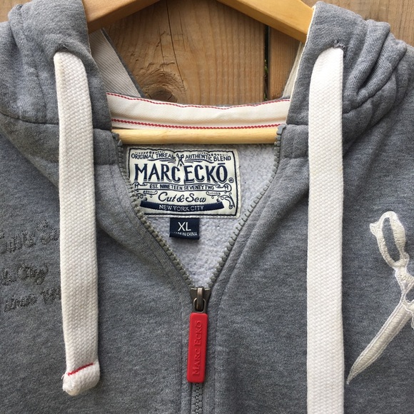 Marc Ecko Cut and Style Grey Hoodie Size XL EUC-see measurements in description - Picture 4 of 13
